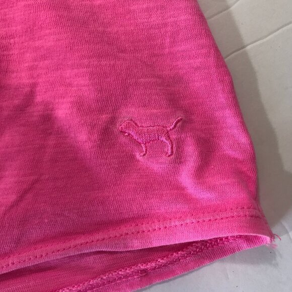 Victoria's Secret PINK L Front Tie Crop Tank Neon - Picture 6 of 13